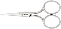 Clauss - 1" LOC, 3-1/2" OAL Scissors - Steel Handle, For Paper, Fabric - Americas Industrial Supply