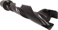Allied Machine and Engineering - Series 29, 29 to 32mm Diam, 1-1/4" Diam Straight Shank with Flange, Helical Flute Spade Drill - 6-19/64" Max Depth, 7-29/32" Body Length, 10-3/16" OAL, Standard Length, Through Coolant - Americas Industrial Supply