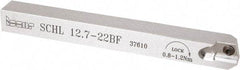 Iscar - SCH, External, Left Hand, 0.315" Max Depth of Cut, 0.02 to 0.098" Groove Width, Indexable Grooving Tool Holder - SCIL 22, SCIR 22 Insert Compatibility, 1/2" Shank Height, 1/2" Shank Width, 4.921" OAL - Americas Industrial Supply