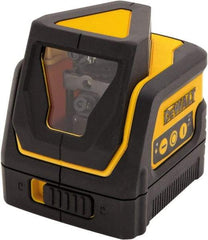 DeWALT - 2 Beam 165' Max Range Line Laser Level - Red Beam, 3/32" Accuracy, Battery Included - Americas Industrial Supply