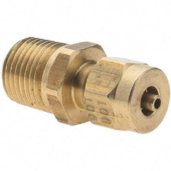 Value Collection - 5/32" Outside Diam, 1/8-27 Thread, Metal Push-to-Connect Tube Male Connector - Push to Connect Connection - Americas Industrial Supply