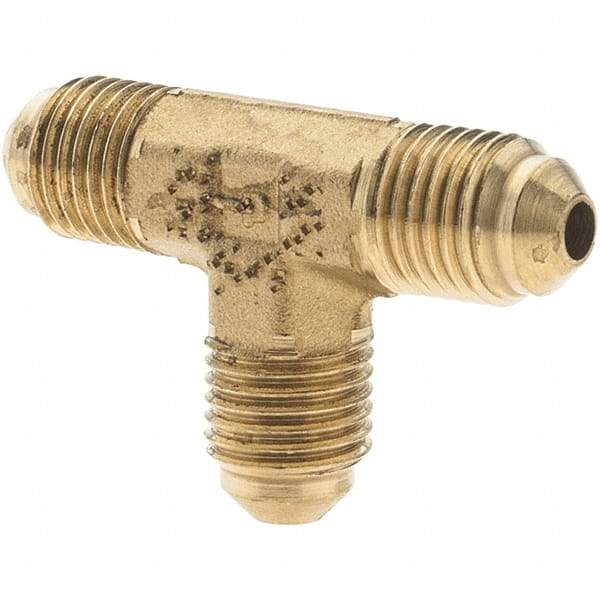 Parker - 3/16" Tube OD, Metal Flared Tube Union Tee - 3/8-24 UNF - Americas Industrial Supply
