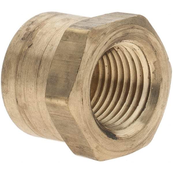 Parker - 1/8 Female Thread, Brass Industrial Pipe End Cap - FNPTF, 1,000 psi - Americas Industrial Supply