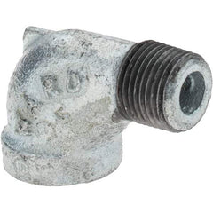 Value Collection - Class 150, 3/8" Galvanized Pipe 90° Street Elbow - Threaded, Malleable Iron - Americas Industrial Supply