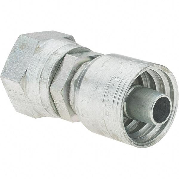Value Collection - 1-1/16-12 JIC Steel Hydraulic Hose Swivel - -8 Hose Size, 1/2" Hose Diam, Series TTC - Americas Industrial Supply