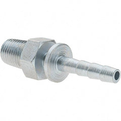 Value Collection - 1/4 Male NPT Pneumatic Hose Nipple - Steel, 1/4" Hose ID - Americas Industrial Supply