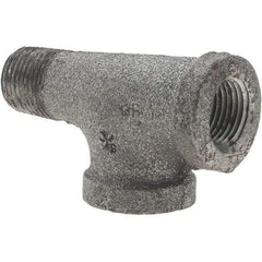 Value Collection - Class 150, 3/8" Black Pipe Street Tee - Threaded, Malleable Iron - Americas Industrial Supply