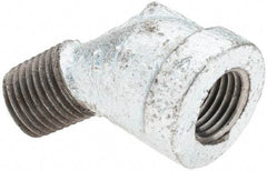 Value Collection - Class 150, 1/4" Galvanized Pipe 45° Street Elbow - Threaded, Malleable Iron - Americas Industrial Supply