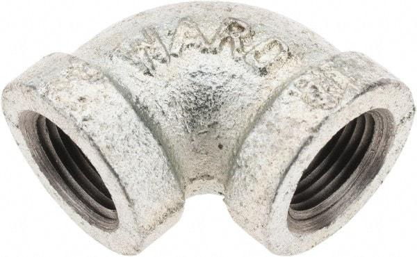 Value Collection - Class 150, 3/8" Galvanized Pipe 90° Elbow - Threaded, Malleable Iron - Americas Industrial Supply