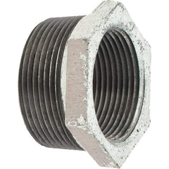 Value Collection - Class 150, 1-1/2 x 1-1/4" Galvanized Pipe Hex Bushing - Threaded, Malleable Iron - Americas Industrial Supply