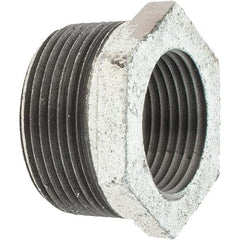 Value Collection - Class 150, 1-1/4 x 1" Galvanized Pipe Hex Bushing - Threaded, Malleable Iron - Americas Industrial Supply