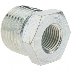 Value Collection - Class 150, 3/8 x 1/8" Galvanized Pipe Hex Bushing - Threaded, Malleable Iron - Americas Industrial Supply