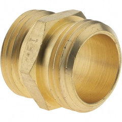 Value Collection - 3/4 Garden Hose Adapter - Brass, Male Hose to Male Hose Connector - Americas Industrial Supply