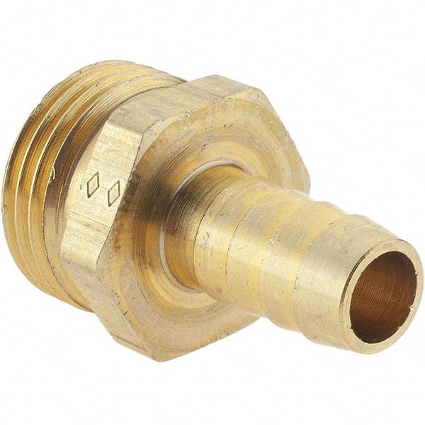 Value Collection - 3/4 x 1/2 Garden Hose Adapter - Brass, Hose Barb Connector - Americas Industrial Supply