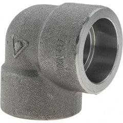 Value Collection - Size 1", Class 3,000, Forged Carbon Steel Black Pipe 90° Elbow - Socket Weld End Connection - Americas Industrial Supply