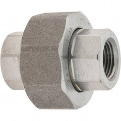 Value Collection - Size 3/8", Class 3,000, Forged Carbon Steel Black Pipe Union - NPT End Connection - Americas Industrial Supply