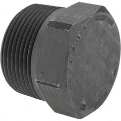 Value Collection - Size 1-1/4", Class 3,000, Forged Carbon Steel Black Pipe Hex Plug - NPT End Connection - Americas Industrial Supply
