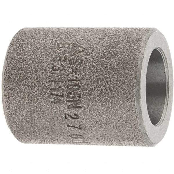 Value Collection - Size 1/4", Class 3,000, Forged Carbon Steel Black Pipe Coupling - Socket Weld End Connection - Americas Industrial Supply