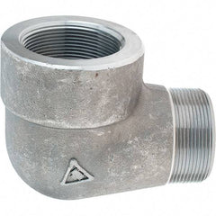 Value Collection - Size 2", Class 3,000, Forged Carbon Steel Black Pipe 90° Street Elbow - NPT End Connection - Americas Industrial Supply