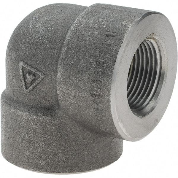 Value Collection - Size 1", Class 3,000, Forged Carbon Steel Black Pipe 90° Elbow - NPT End Connection - Americas Industrial Supply