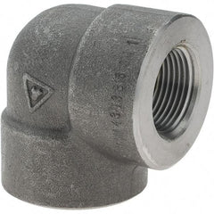 Value Collection - Size 1", Class 3,000, Forged Carbon Steel Black Pipe 90° Elbow - NPT End Connection - Americas Industrial Supply