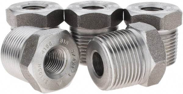 Value Collection - Size 3/4 x 1/4", Class 3,000, Forged Carbon Steel Black Pipe Bushing - NPT End Connection - Americas Industrial Supply