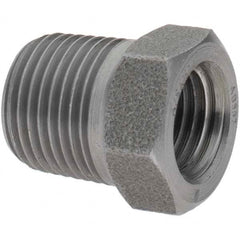Value Collection - Size 3/8 x 1/4", Class 3,000, Forged Carbon Steel Black Pipe Bushing - NPT End Connection - Americas Industrial Supply
