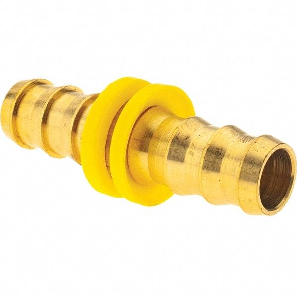 Value Collection - 5/8" ID 5/8 Barbed Push On Hose Splicer - Brass - Americas Industrial Supply