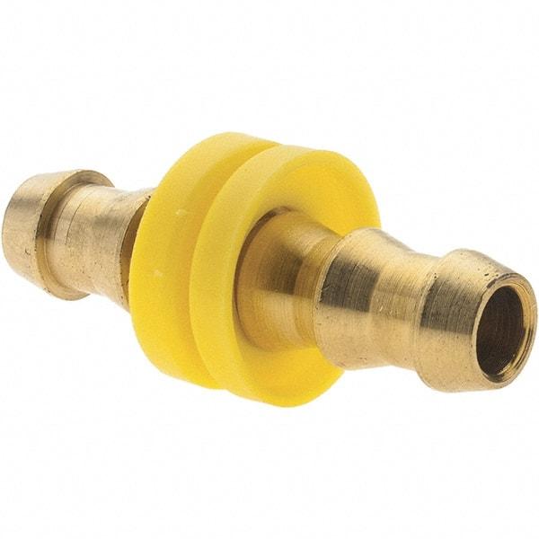 Value Collection - 3/8" ID 3/8 Barbed Push On Hose Splicer - Brass - Americas Industrial Supply