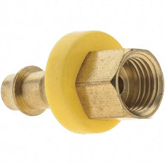 Value Collection - 1/4" ID 3/16 UNF Barbed Push On Inverted Female Rigid Fitting - Brass - Americas Industrial Supply