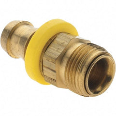 Value Collection - 1/2" ID 1/2 UNF Barbed Push On Inverted Male Swivel - Brass - Americas Industrial Supply