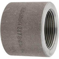 Value Collection - Size 1-1/4", Class 3,000, Forged Carbon Steel Black Pipe Cap - NPT End Connection - Americas Industrial Supply
