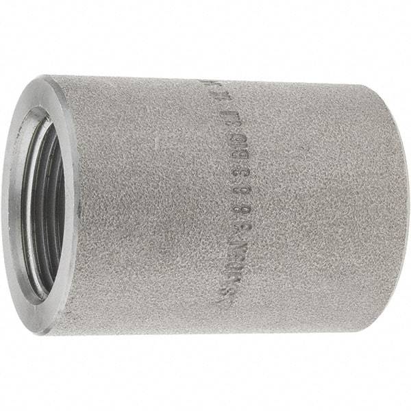 Value Collection - Size 1 x 3/4", Steel Black Pipe Reducing Coupling - 3,000 psi, Threaded (NPT) End Connection - Americas Industrial Supply