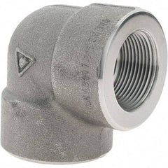 Value Collection - Size 1-1/4", Class 3,000, Forged Carbon Steel Black Pipe 90° Elbow - NPT End Connection - Americas Industrial Supply