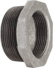 Value Collection - Size 1 x 1/4", Class 150, Malleable Iron Black Pipe Hex Bushing - 150 psi, Threaded End Connection - Americas Industrial Supply