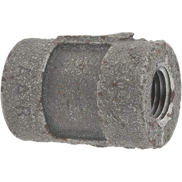 Value Collection - Size 1/4", Class 300, Malleable Iron Black Pipe Coupling - 300 psi, Threaded End Connection - Americas Industrial Supply