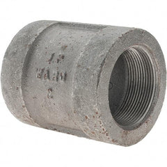 Value Collection - Size 2", Class 300, Malleable Iron Black Pipe Coupling - 300 psi, Threaded End Connection - Americas Industrial Supply