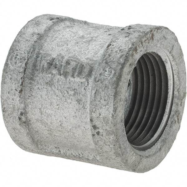 Value Collection - Class 150, 1" Galvanized Pipe Coupling (Right Hand) - Threaded, Malleable Iron - Americas Industrial Supply
