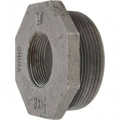 Value Collection - Class 150, 3 x 1-1/2" Black Pipe Hex Bushing - Threaded, Malleable Iron - Americas Industrial Supply