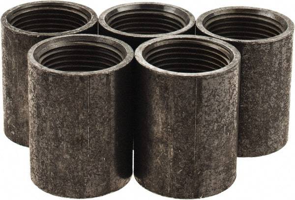 Value Collection - Size 1", Class 150, Malleable Iron Black Pipe Coupling - 150 psi, Threaded End Connection - Americas Industrial Supply