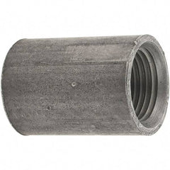 Value Collection - Size 1/2", Class 150, Malleable Iron Black Pipe Coupling - 150 psi, Threaded End Connection - Americas Industrial Supply