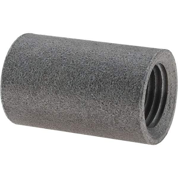 Value Collection - Size 1/4", Class 150, Malleable Iron Black Pipe Coupling - 150 psi, Threaded End Connection - Americas Industrial Supply