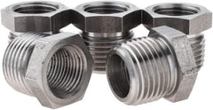 Value Collection - Size 1/2 x 3/8", Class 150, Steel Black Pipe Hex Bushing - 150 psi, Threaded End Connection - Americas Industrial Supply