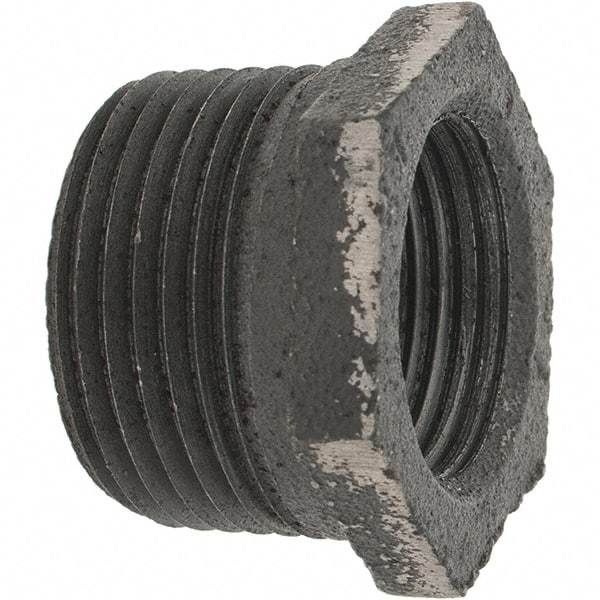 Value Collection - Size 1 x 3/4", Class 150, Steel Black Pipe Hex Bushing - 150 psi, Threaded End Connection - Americas Industrial Supply