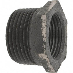 Value Collection - Size 1 x 3/4", Class 150, Steel Black Pipe Hex Bushing - 150 psi, Threaded End Connection - Americas Industrial Supply