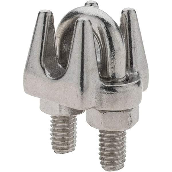 Value Collection - 1/4" Wire Rope Clips - Stainless Steel - Americas Industrial Supply