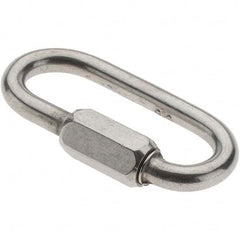 Value Collection - Stainless Steel Quick Link - 3/16" Diameter, 800 Lb Load Limit - Americas Industrial Supply