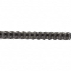 Value Collection - M14x2 1m Long, Steel Metric Threaded Rod - Zinc-Plated Finish - Americas Industrial Supply
