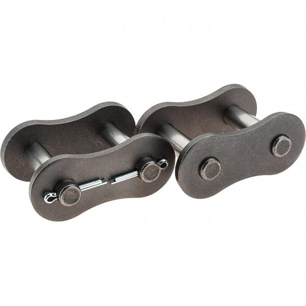 Value Collection - ANSI 160, Cottered Roller Chain Connecting Link - For Use with Single Strand Chain - Americas Industrial Supply