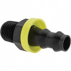 Value Collection - 3/8" ID, 1/4 MNPT Thread, Metal Barbed Tube Fitting - Americas Industrial Supply
